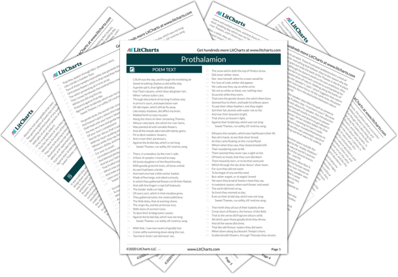 prothalamion summary pdf